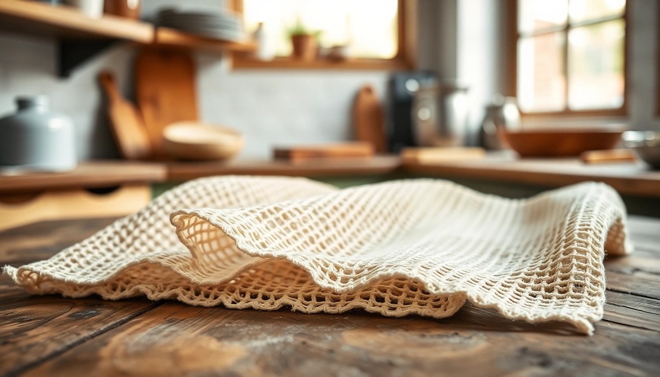 Kaasdoek met open structuur voor het zeven en uitlekken van ingrediënten.